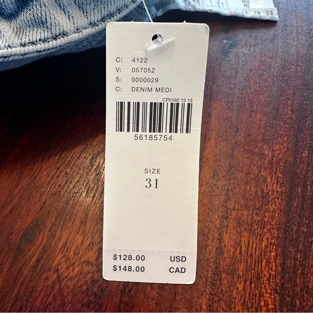 NWT Pilcro striped high rise slim jeans - Picture 11 of 11